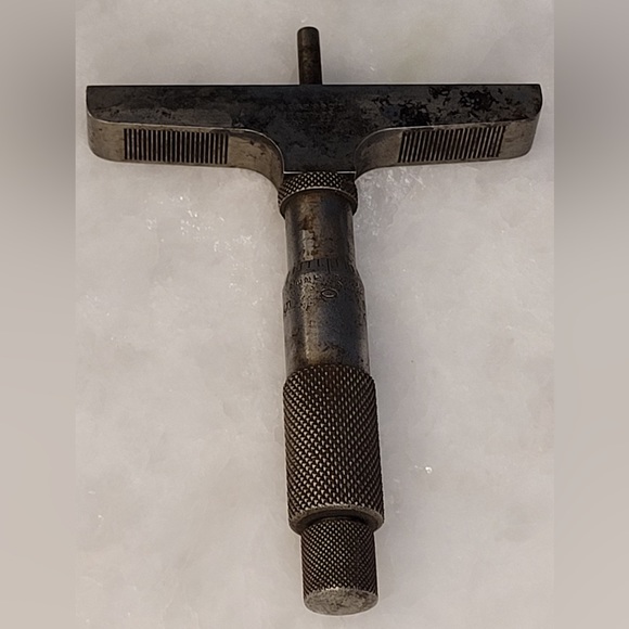 Vintage The LUFKIN RULE Co. No. 513 MICROMETER Depth Gage Set - Picture 4 of 14